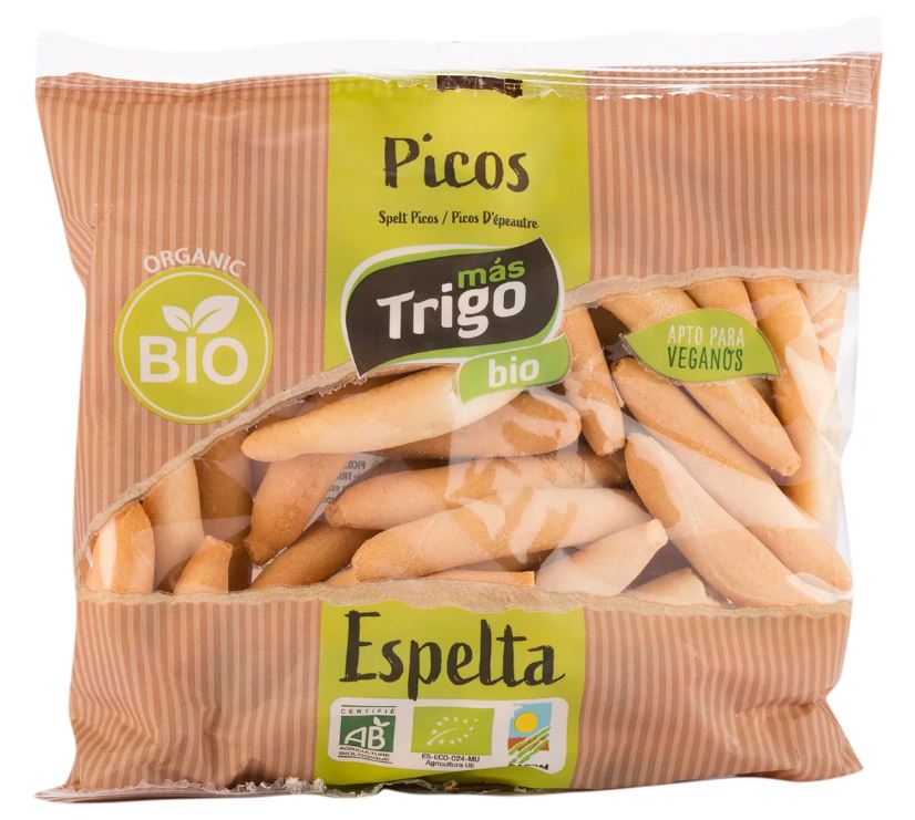 Bolsa Picos Harina Trigo Espelta Bio Vegano 150 g MASTRIGO