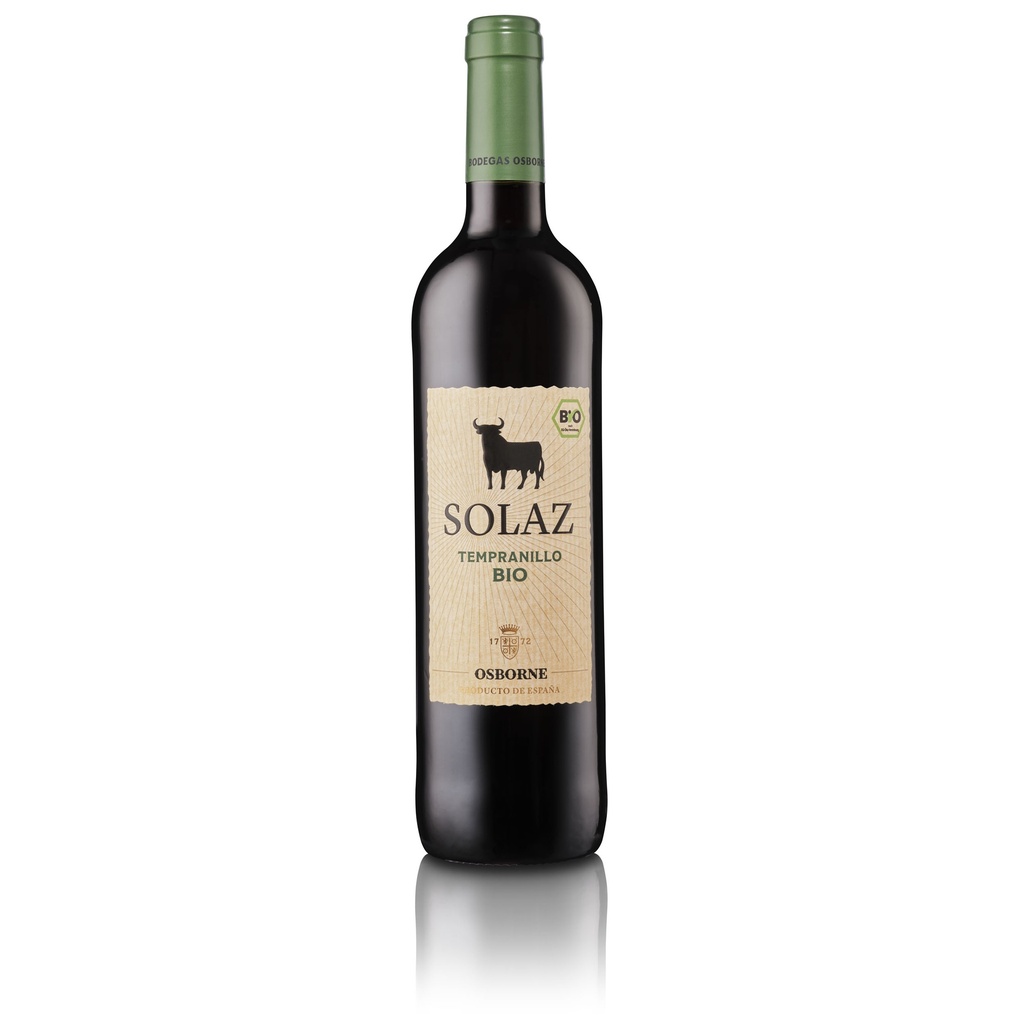 Vino Tinto SOLAZ Tempranillo Bio de OSBORNE