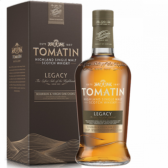 Whisky TOMATIN LEGACY Highland Single Malt 70 cl Estuchado (Mejor Whisky del Mundo 99/100 IWSC)