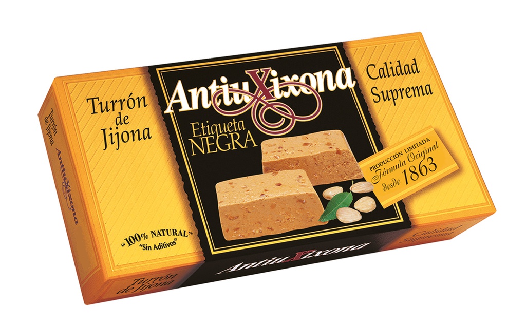 Turrón Jijona Etiqueta Negra (70% Almendra) 150 g ANTIU XIXONA