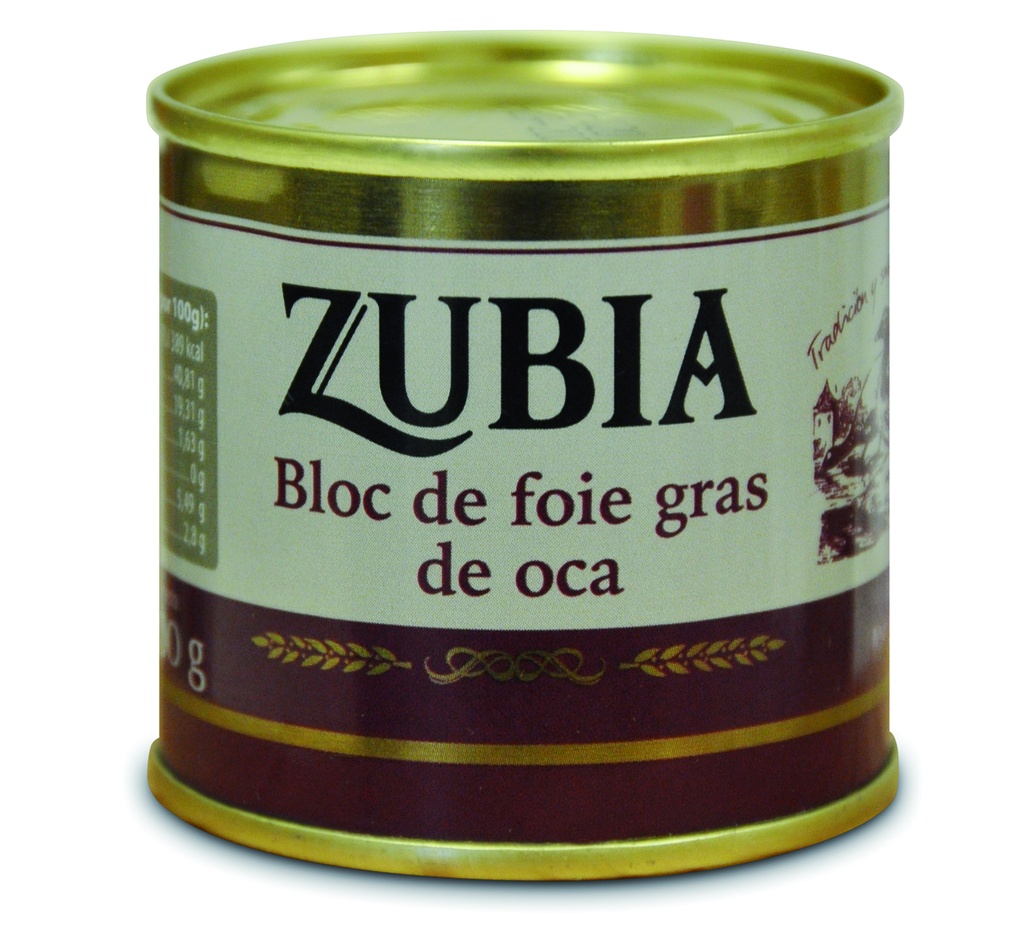 Lata Bloc de Foie de Oca 100 g  ZUBIA