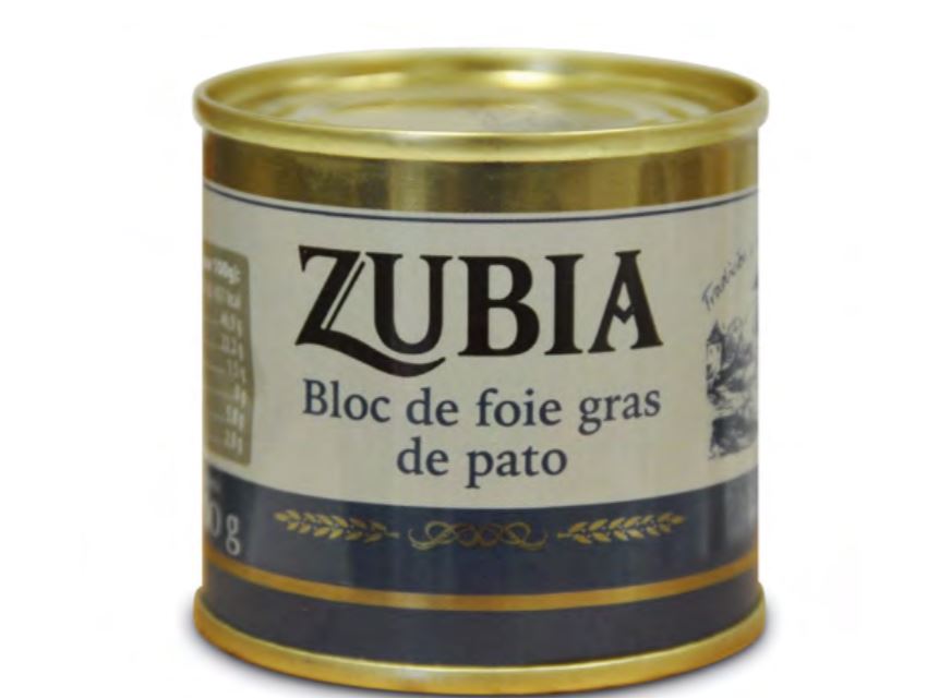 Lata Bloc de Foie de Pato 100 g ZUBIA
