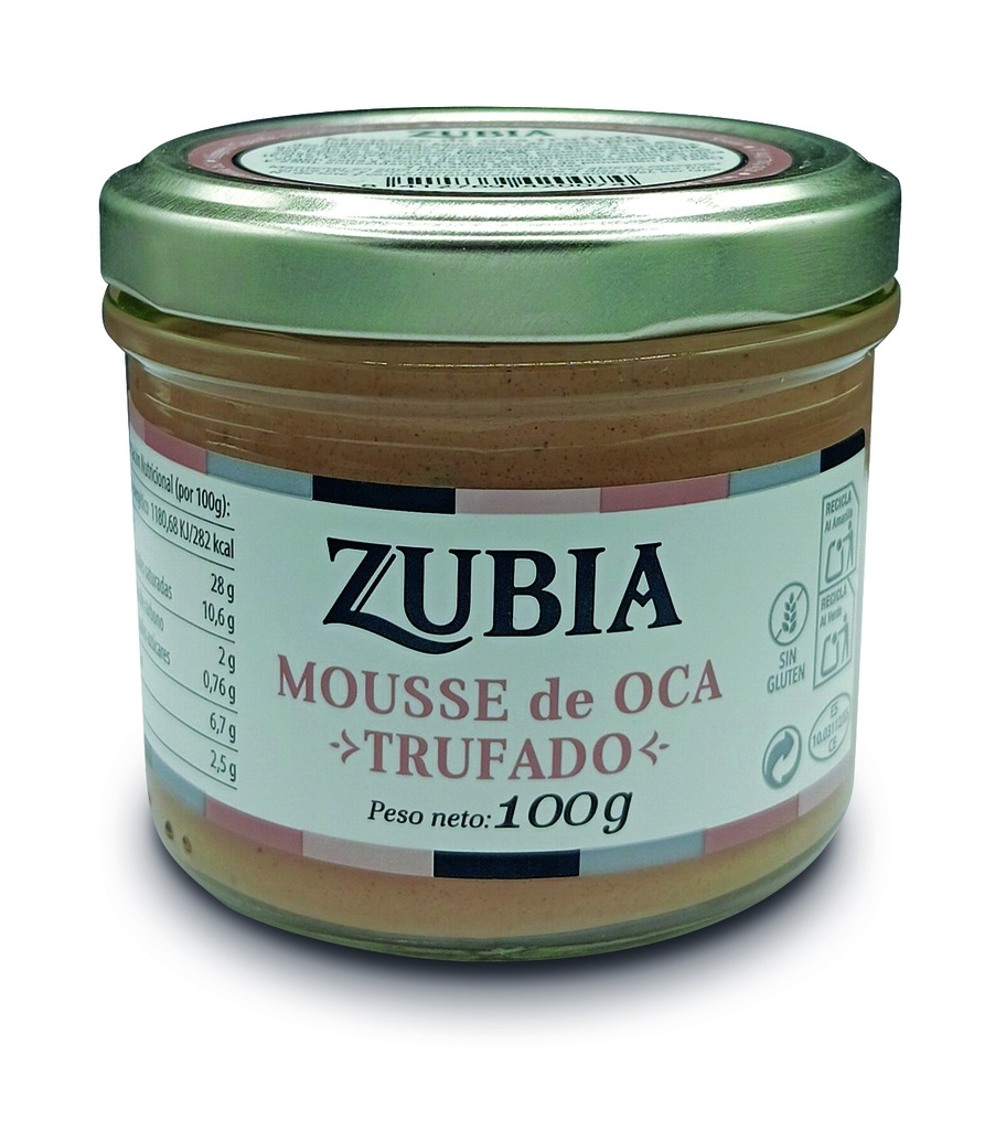 Tarro Mousse de Hígado de Oca Trufado 100 g ZUBIA